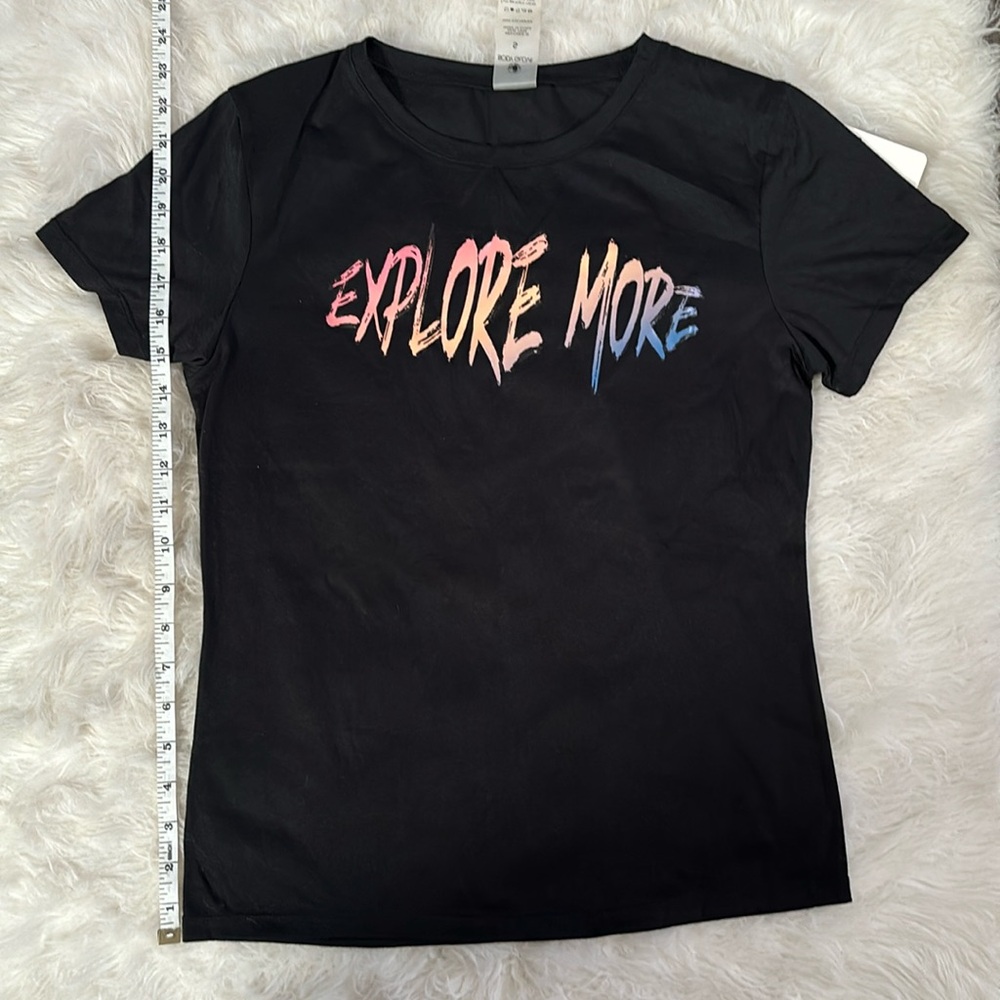 Black activewear shirt